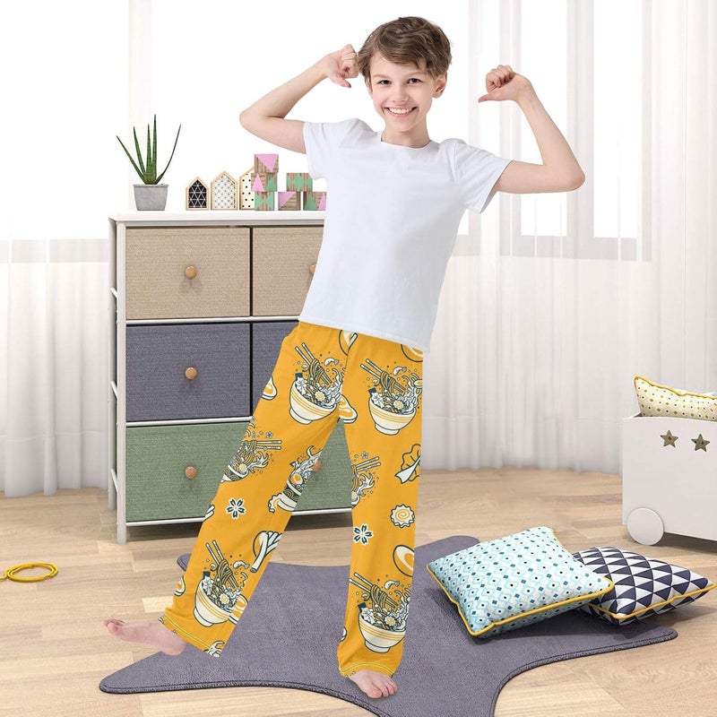 Krafig Pajama Pants Long Pj Pants Soft Elastic Waist Pajama Bottoms Lounge Pants - Image 4